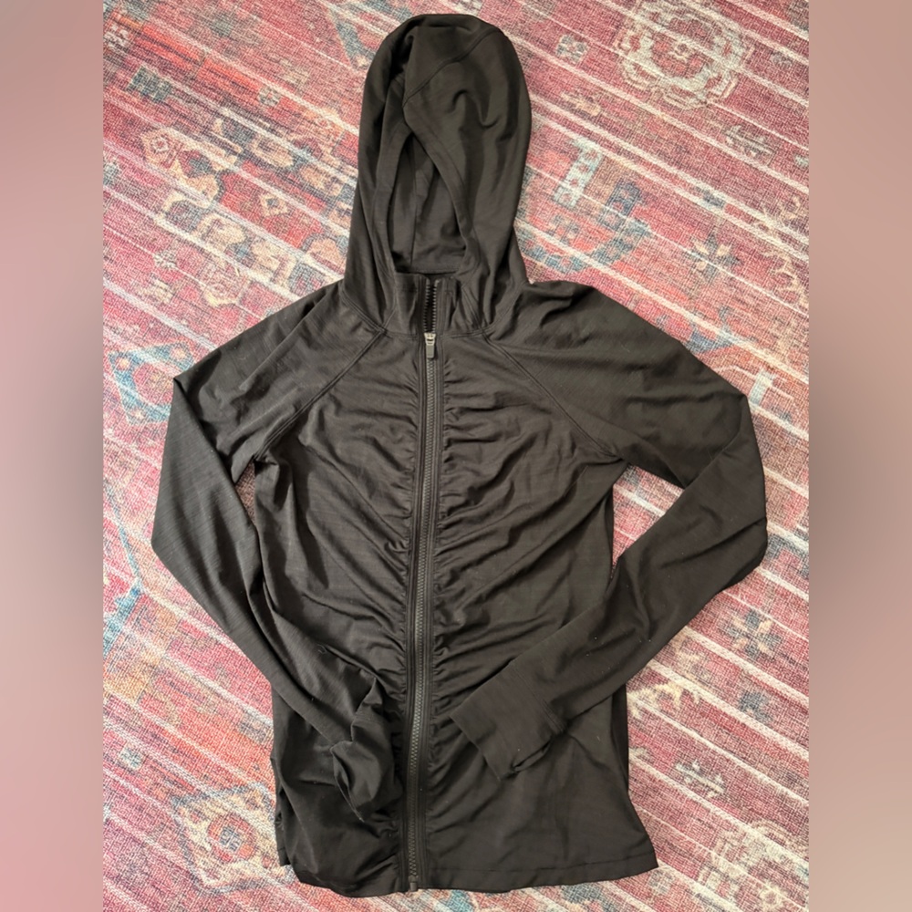 Black Athleta full zip workout jacket great condition never worn size small